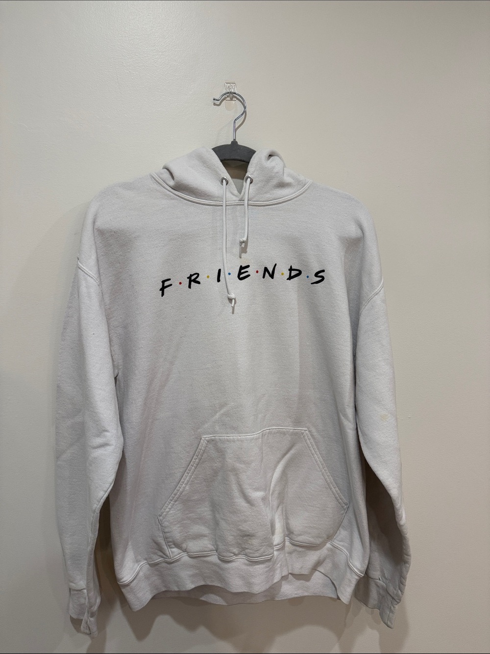 FRIENDS White Pullover Hoodie with Signature Logo
